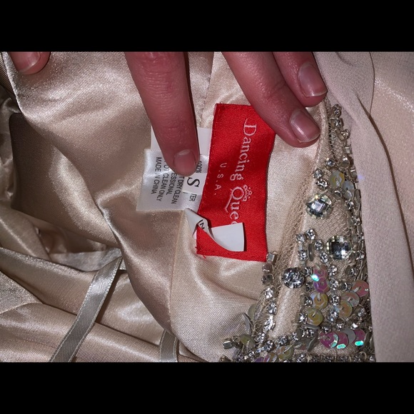 Pink/nude prom dress by Dancing Queen - Picture 7 of 8